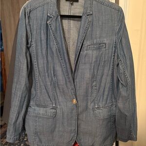 Talbot’s lightweight Women's Blue Denim Blazer size L